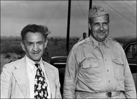 William Laurence and General General Leslie Groves (July, 1945)